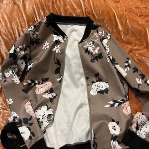 Women’s floral bomber jacket